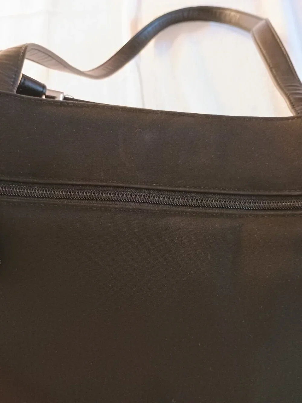 NWOT Sereta Large Shoulder Bag Leather Trim Laptop Multi Layers & Pockets Preppy